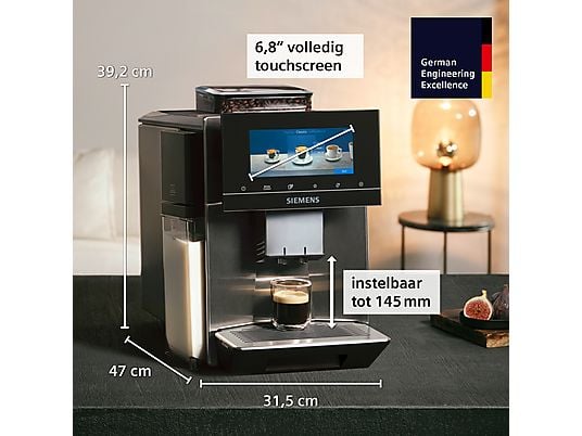 SIEMENS EQ.900 TQ905RZ5 - Volautomatische espressomachine - Zwart - Afbeelding 5