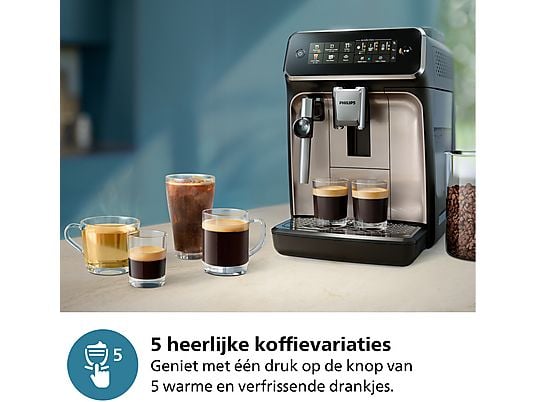 PHILIPS Series 3300 EP3326/90 - Volautomatische espressomachine - Zwart - Afbeelding 4