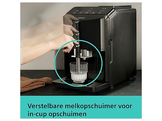 SIEMENS EQ.300 TF301E09 - Volautomatische espressomachine - Zwart - Afbeelding 3