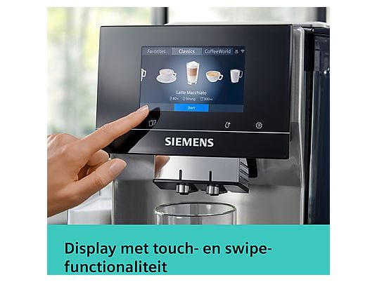 SIEMENS EQ700 Integral TQ713R03 - Volautomatische espressomachine - RVS - Afbeelding 2