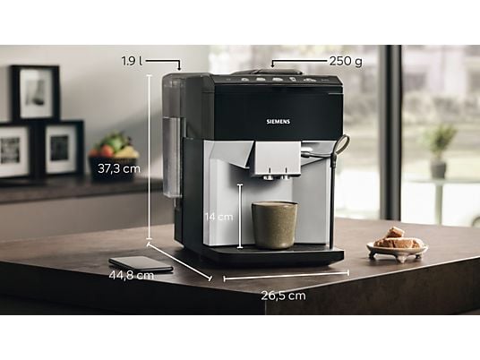 SIEMENS EQ.500 TP515R01 - Volautomatische espressomachine - Zilver - Afbeelding 4